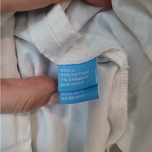 J. McLaughlin Women’s Size 10 White Celia Midi Shorts Cotton Twill EUC - Picture 5 of 11